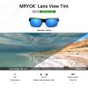 Mryok Women's Polarized Replacement Lenses for Oakley Drop In OO9232 58mm - Ice Blue view 4