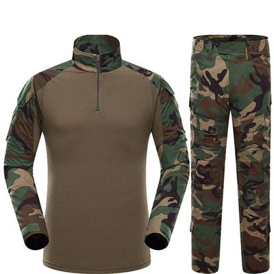 Outdoor Hunting Clothes Airsoft Shooting Shirt Pants Set Battle Dress Uniform BDU Set Tactical Combat Camouflage Clothing - WL - S