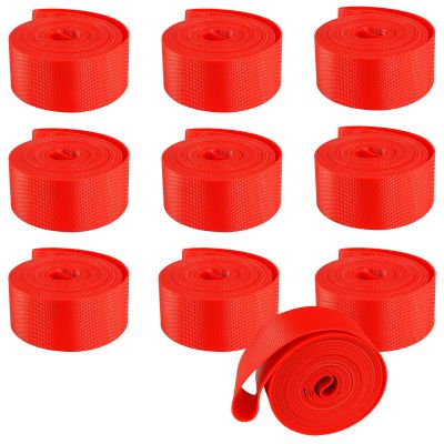 Dhieong 10 Pack Bicycle Rim Strip Rim Tape Inner Tube Protection Pad Puncture Proof Belt Fits Rim Tape (5 x 26 & 5 x 700c)