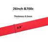 Dhieong 10 Pack Bicycle Rim Strip Rim Tape Inner Tube Protection Pad Puncture Proof Belt Fits Rim Tape (5 x 26 & 5 x 700c) view 2