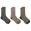Merrell Unisex Adult Mens And Women's Wool Everyday Hiking - 3 Pair Pack Cushioned Casual Sock, Crew - Olive Assorted, Large-X-Large US view 4