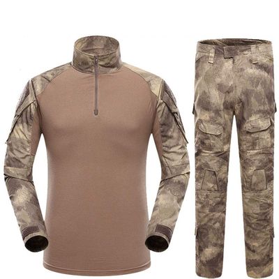 Outdoor Hunting Clothes Airsoft Shooting Shirt Pants Set Battle Dress Uniform BDU Set Tactical Combat Camouflage Clothing - A-Tacs - S