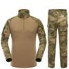 Outdoor Hunting Clothes Airsoft Shooting Shirt Pants Set Battle Dress Uniform BDU Set Tactical Combat Camouflage Clothing - A-Tacs FG - M view 1