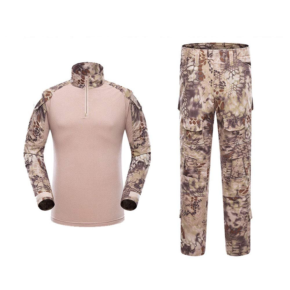 Outdoor Hunting Clothes Airsoft Shooting Shirt Pants Set Battle Dress Uniform BDU Set Tactical Combat Camouflage Clothing - Nomad - S