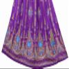Fashion of India Women's Long Bohemian Maxi Skirt - Gypsy Hippie Boho Chic Style Dress - Up to 6 Feet Tall Girl - Purple & Blue view 2