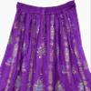 Fashion of India Women's Long Bohemian Maxi Skirt - Gypsy Hippie Boho Chic Style Dress - Up to 6 Feet Tall Girl - Purple & Blue view 3
