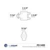 Five Oceans Marine Circuit Breaker with Reset Button, 15 Amp Circuit Breaker 12 Volt, 4-Pack - FO1432-M4 view 2