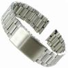 18mm Milano Silver Stainless Steel Deployment Clasp Watch Band 0262 view 2