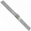 18mm Milano Silver Stainless Steel Deployment Clasp Watch Band 0262 view 3