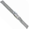 18mm Milano Silver Stainless Steel Deployment Clasp Watch Band 0262 view 4