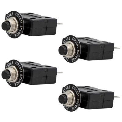 Five Oceans Marine Circuit Breaker with Reset Button, 4 Amp Circuit Breaker 12 Volt, 4-Pack - FO1677-M4