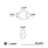 Five Oceans Marine Circuit Breaker with Reset Button, 4 Amp Circuit Breaker 12 Volt, 4-Pack - FO1677-M4 view 4
