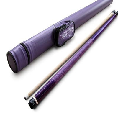 49% Off Sale - Champion ST Irish Wrap Purple Maple Pool Cue, Black/White/Purple/No Case, Champion Sport/Cuetec Glove, Model: ST-10, Original Price: $196.78 (18 oz, Purple Fury Case)