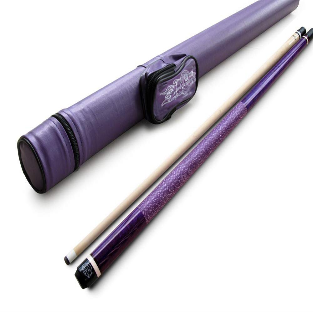49% Off Sale - Champion ST Irish Wrap Purple Maple Pool Cue, Black/White/Purple/No Case, Champion Sport/Cuetec Glove, Model: ST-10, Original Price: $196.78 (18 oz, Purple Fury Case)