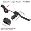 1 Pair Brake Lever Universal Aluminum Alloy 4 Finger Brake Levers 2 Wires Left & Right Brake Handles for Electric view 2