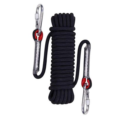 Aoneky 200ft 10mm Static Rope - Polyester Rope for Climbing, Rescue, Arborist Work, Camping & Towing, UV Resistan