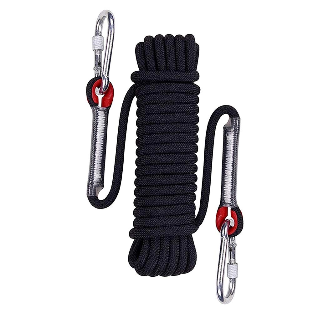 Aoneky 200ft 10mm Static Rope - Polyester Rope for Climbing, Rescue, Arborist Work, Camping & Towing, UV Resistan