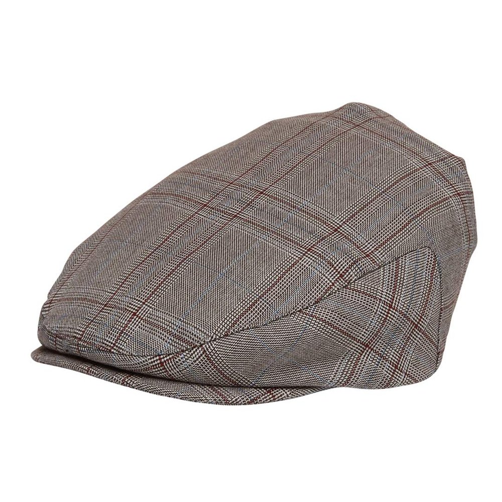Born to Love Flat Scally Cap - Boy's Tweed Page Boy Newsboy Baby Kids Driver Cap Hat (XL(6-8 yrs 56CM), Brown)
