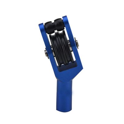 MILAEM Archery Aluminum Alloy Cable Slide Pulley Compound Bow Bowstring Splitter Roller Glide Bowstring Separator Hunting (Blue)