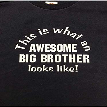 Funny New Big Brother Boys Kids Youth Toddler Shirt Sibling Tshirt Clothes Clothing White