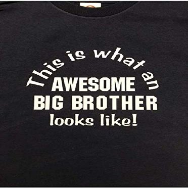 Funny New Big Brother Boys Kids Youth Toddler Shirt Sibling Tshirt Clothes Clothing White
