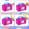 Growsun Balloon Pump Electric, Balloon Inflation Pump 110V 600W Portable Automatic Dual Nozzle Inflator with Tying Tools for Birthday Gender Reveal Baby Shower Party Decorations view 4