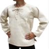Svenine Navigator Medieval Renaissance Festival Swashbuckler Costume Shirt, X-Small, Style#J - Thick Waffer Cotton - Cream view 1