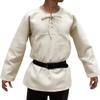 Svenine Navigator Medieval Renaissance Festival Swashbuckler Costume Shirt, X-Small, Style#J - Thick Waffer Cotton - Cream view 3