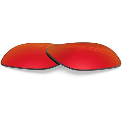 BLAZERBUCK Polycarbonate Polarized Replacement Lenses for Oakley Fuel Cell OO9096 - Fire Red AR Coated