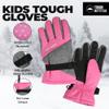 Tough Outdoors Kids Gloves - Kids Winter Gloves for Girls and Boys - Insulated & Waterproof for Cold Weather, Skiing, Toddler view 3