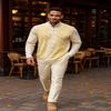 Stacy Adams Mens Sweater, Ombre Geometric Front Design (XXL, White) view 2