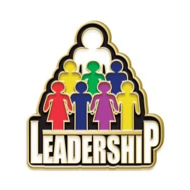 Crown Awards Color Enamel Leadership Lapel Pins - Leadership Award Pins for Teams 30 Pack Prime