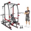 Marcy Smith Machine Home Gym System SM-4903, All-in-One Strength Training Cage with Weight Bench, Pulley, Squat Rack & Workout Stations for Full Body Workouts view 1