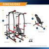 Marcy Smith Machine Home Gym System SM-4903, All-in-One Strength Training Cage with Weight Bench, Pulley, Squat Rack & Workout Stations for Full Body Workouts view 2