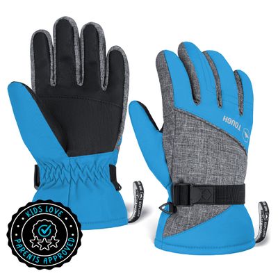 Tough Outdoors Kids Gloves - Kids Winter Gloves for Girls and Boys - Insulated & Waterproof for Cold Weather, Skiing, Toddler