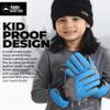 Tough Outdoors Kids Gloves - Kids Winter Gloves for Girls and Boys - Insulated & Waterproof for Cold Weather, Skiing, Toddler view 4