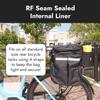 BiKase Big Daddy Expandable Rack Bag with Panniers, Ideal for E-bikes & Bicycles - Waterproof Rear Bike Trunk with Ice Compartment, Phone & Bottle Pockets, Reflective for Safety view 3