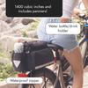 BiKase Big Daddy Expandable Rack Bag with Panniers, Ideal for E-bikes & Bicycles - Waterproof Rear Bike Trunk with Ice Compartment, Phone & Bottle Pockets, Reflective for Safety view 4
