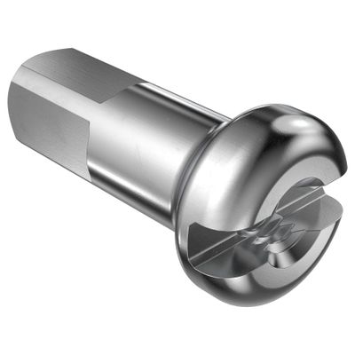 DT Swiss Spoke Nipple Brass 2.34 x 12mm Silver - Box of 100 - N0BA23120N0100