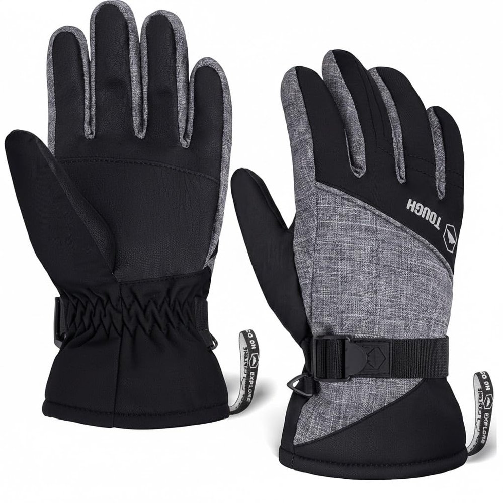 Tough Outdoors Kids Gloves - Kids Winter Gloves for Girls and Boys - Insulated & Waterproof for Cold Weather, Skiing, Toddler