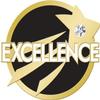 Excellence Lapel Pin - Gem Embellished Black and Gold Achievement Pins 100 Pack view 1