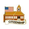 American Citizenship Enamel Pins - Citizenship Lapel Pin Awards 50 pack