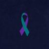 Small Teal & Purple Ribbon Decal/Sticker (1 Decal - Retail) view 3
