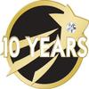 10 Years of Service Lapel Pins - Ten Years Embellished Corporate Pin Awards 50 pack view 1