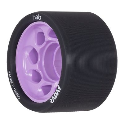 Riedell Radar Wheels Halo Roller Skate Wheels - 4 Pack of 38mm x 59mm | Purple / 84A