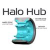 Riedell Radar Wheels Halo Roller Skate Wheels - 4 Pack of 38mm x 59mm | Purple / 84A view 3