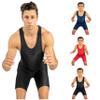 4 Time All American Wrestling Singlet: Black, Navy Blue, Red, Teal sizes 4XS-5XL (XXL 221-250 lbs., Black) view 1