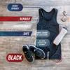4 Time All American Wrestling Singlet: Black, Navy Blue, Red, Teal sizes 4XS-5XL (XXL 221-250 lbs., Black) view 3