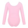 Freebily Kids Girls Short/Long Sleeve Basic Gymnastics Leotard Active Shirt Ballet Dance Leotard Athletic Tank Tops Pink (Long Sleeve) 12 Years view 3