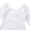 Freebily Kids Girls Short/Long Sleeve Basic Gymnastics Leotard Active Shirt Ballet Dance Leotard Athletic Tank Tops White (Long Sleeve) 8 Years view 4